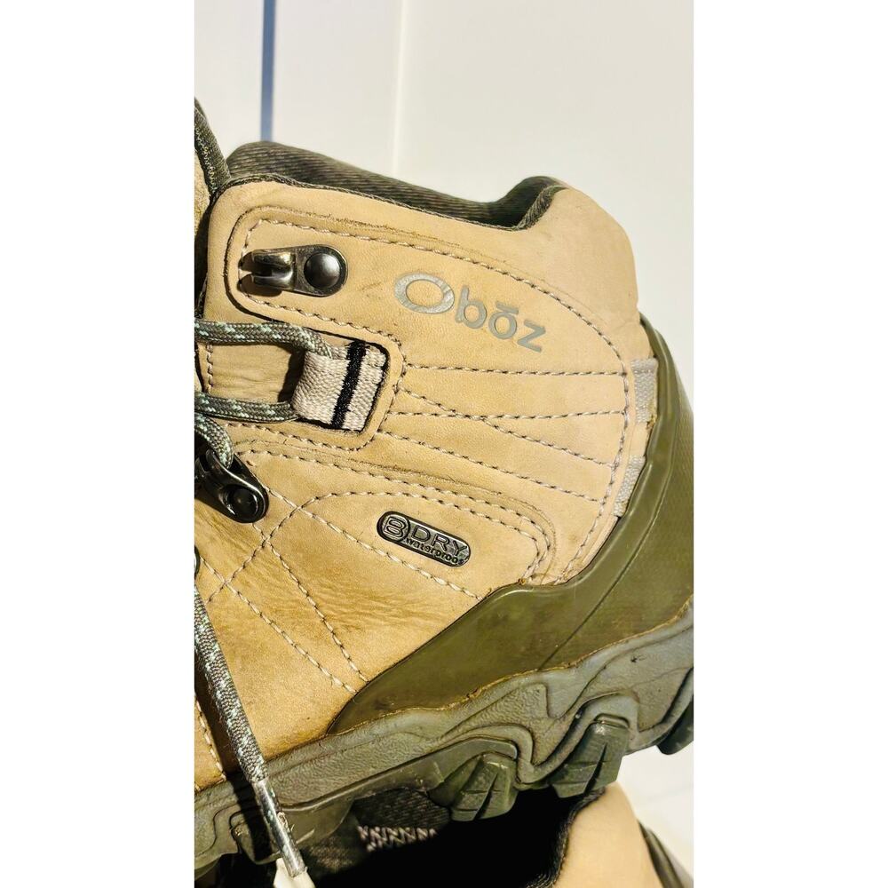 Oboz Bridger Mid waterproof Nubuck leather hiking boots shoes women’s sz 7 - Picture 6 of 8